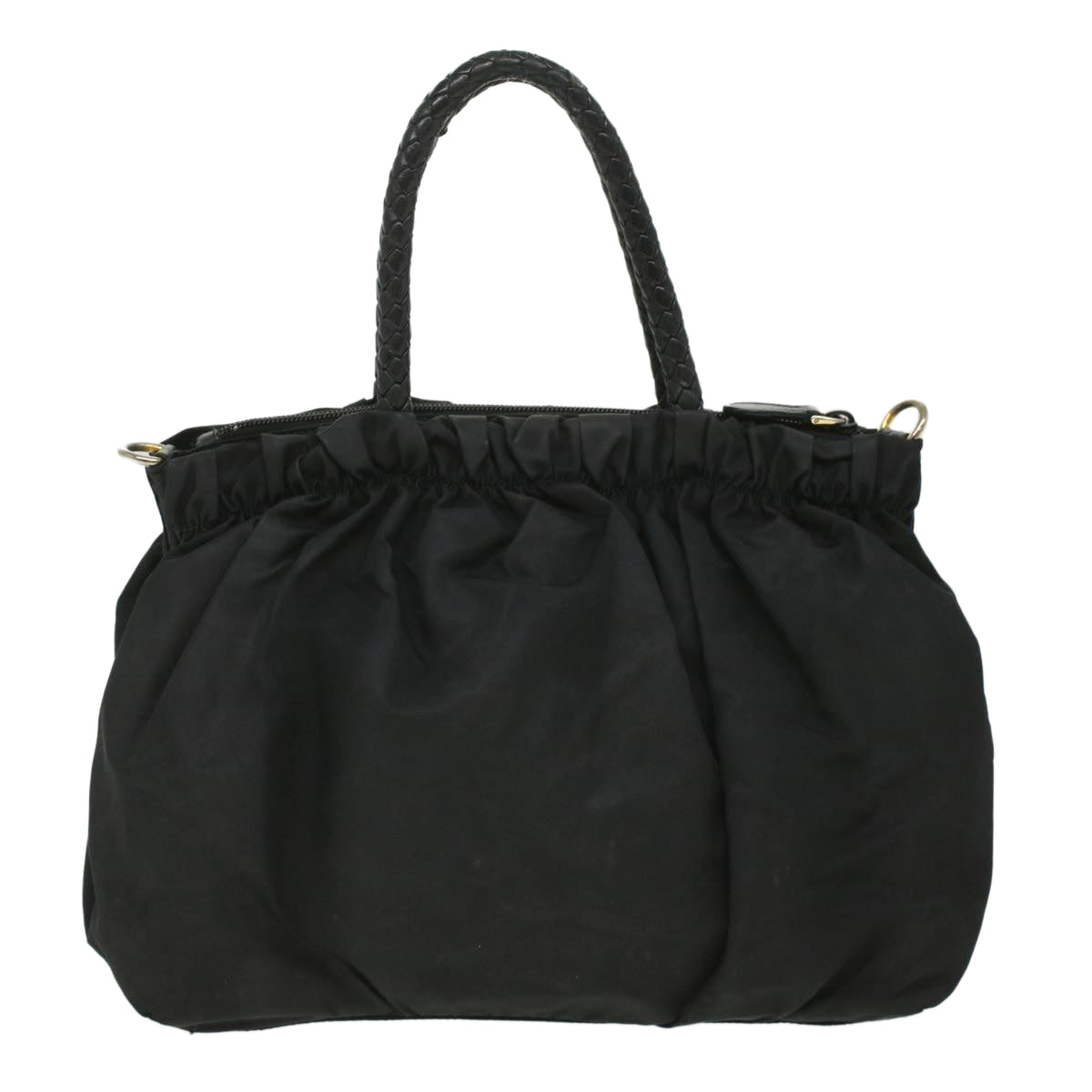 PRADA Hand Bag Nylon Black  ar8451