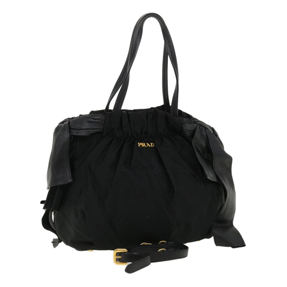 PRADA Hand Bag Nylon 2way Black  ar8793