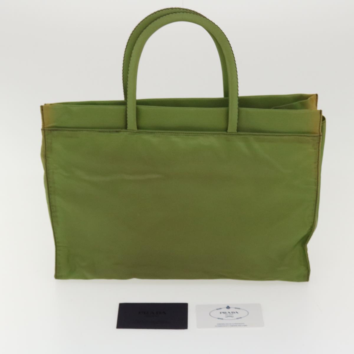 PRADA Hand Bag Nylon Khaki  ar8992