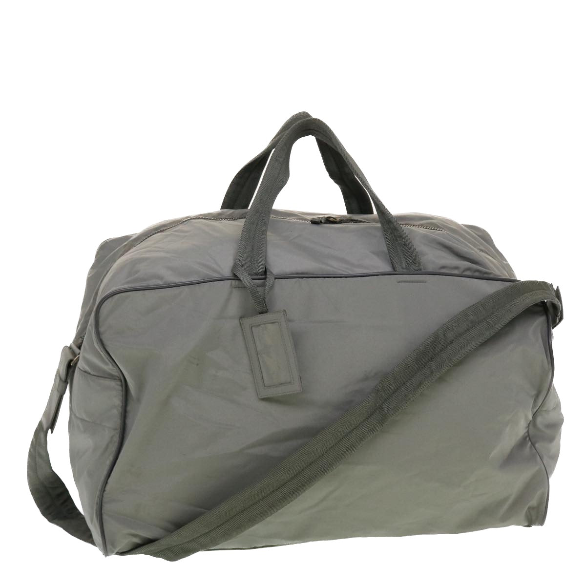 PRADA Boston Bag Nylon 2way Gray  ar9545B