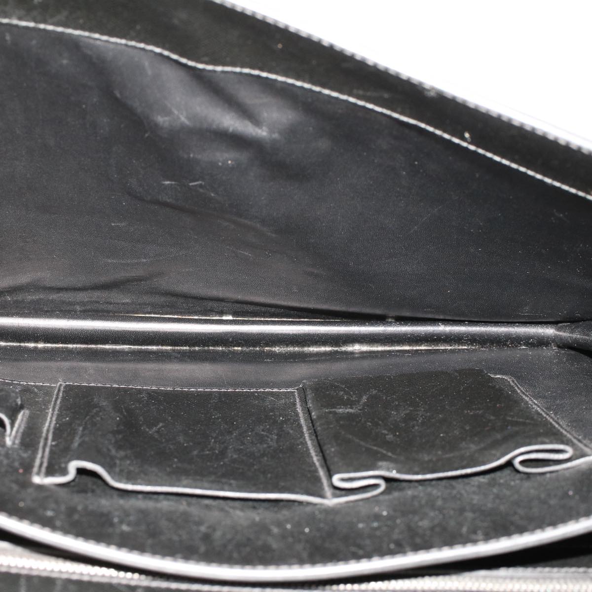 PRADA Hand Bag Safiano leather Black  ar9575