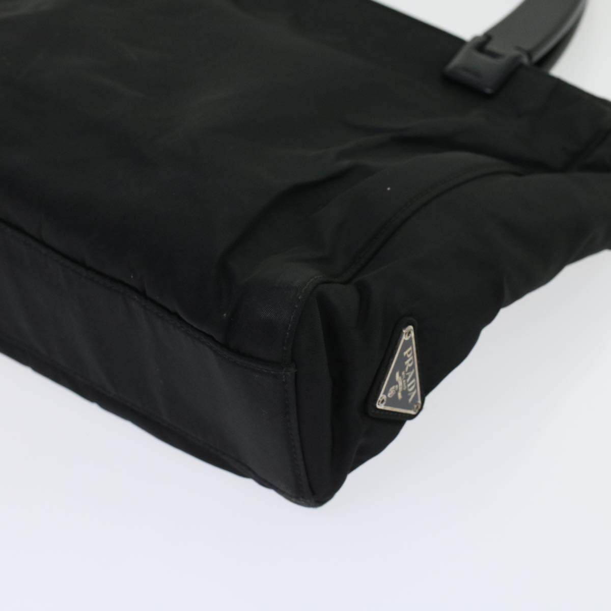 PRADA Hand Bag Nylon Black  ar9707B