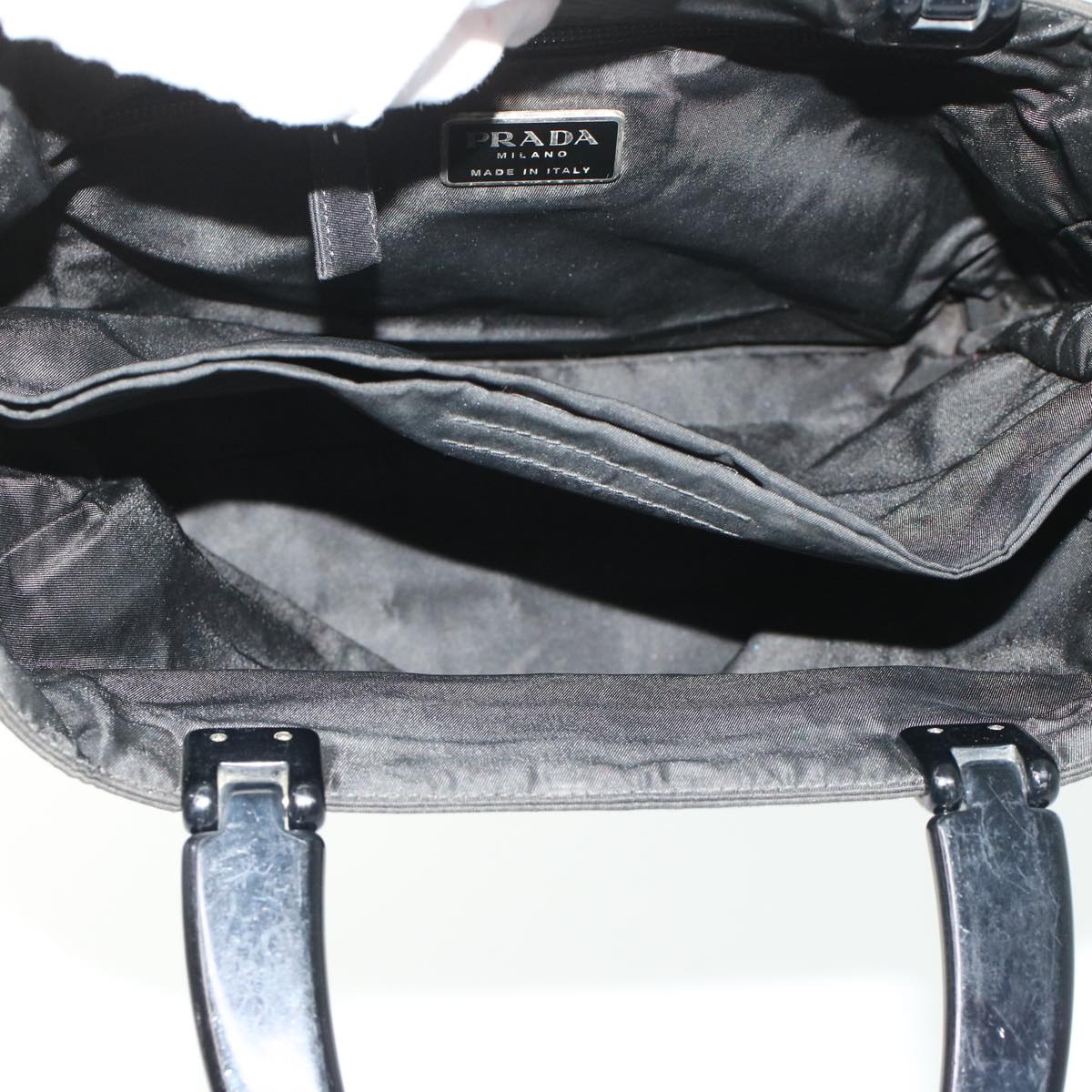 PRADA Hand Bag Nylon Black  ar9707B