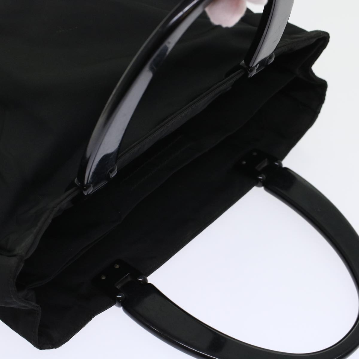 PRADA Hand Bag Nylon Black  ar9707B