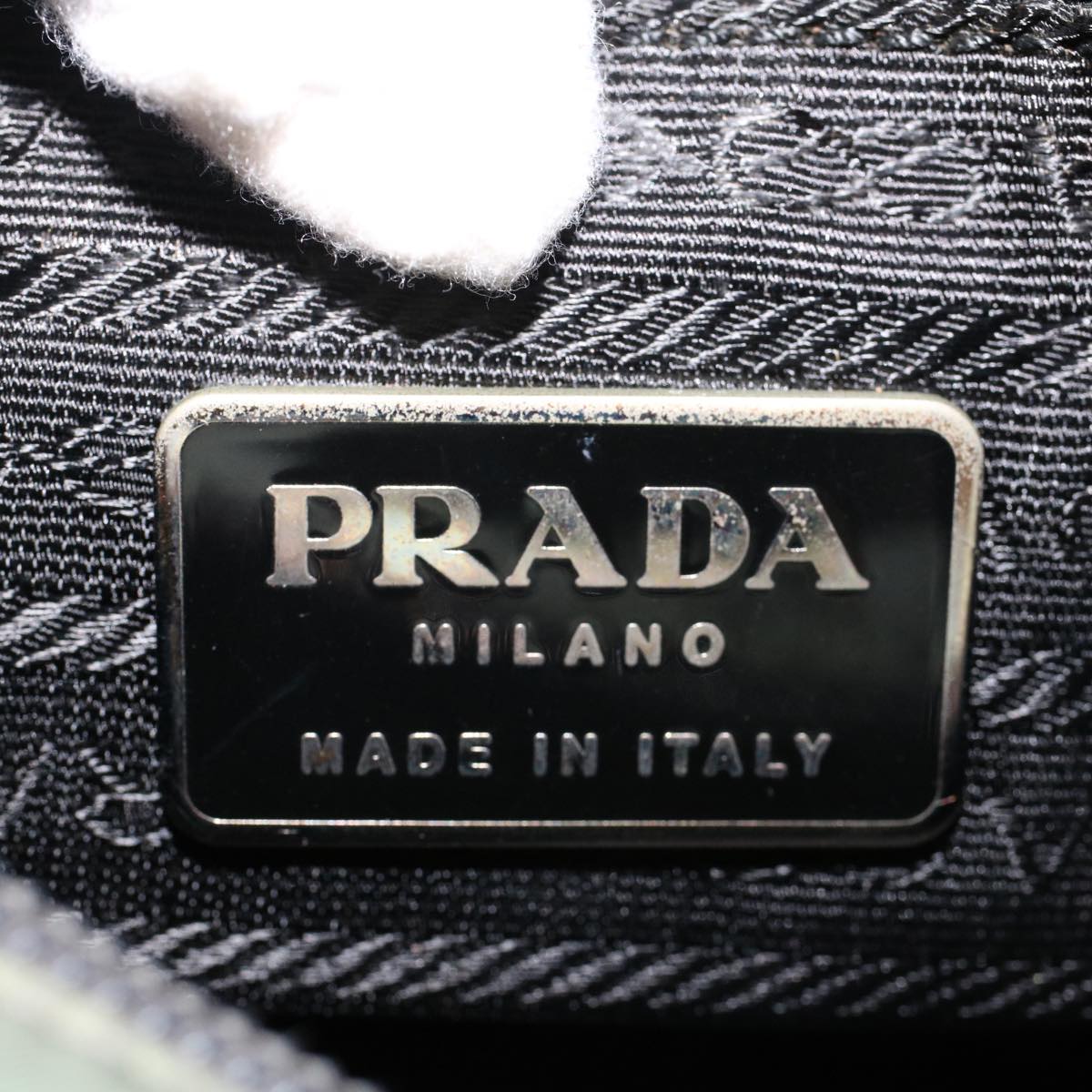 PRADA Hand Bag Nylon Gray  ar9823