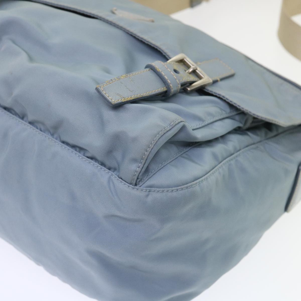 PRADA Shoulder Bag Nylon Light Blue  ar9923