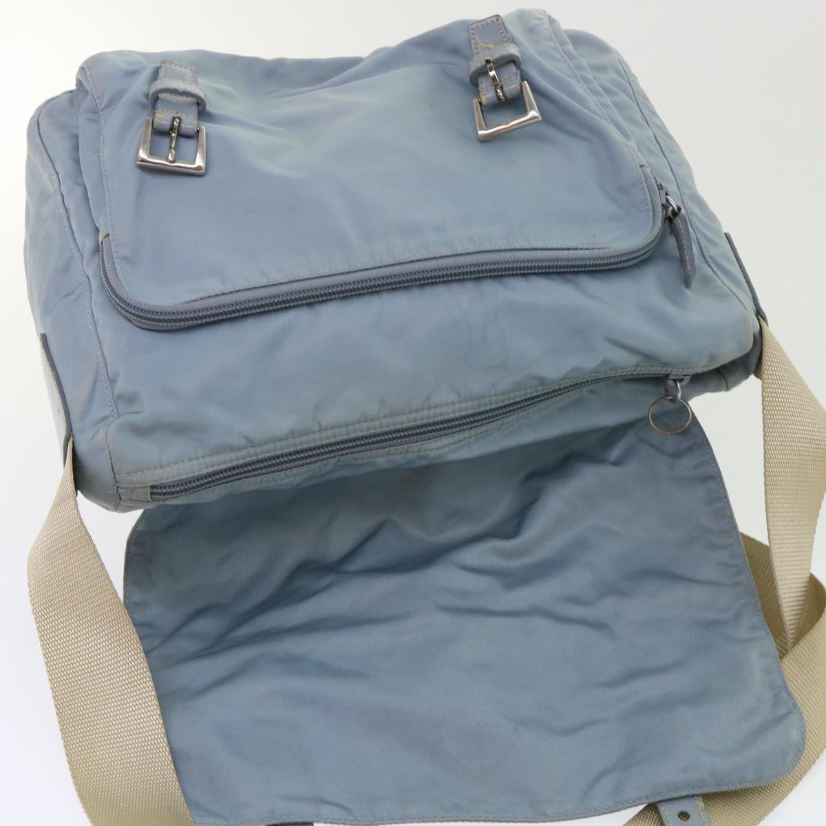 PRADA Shoulder Bag Nylon Light Blue  ar9923