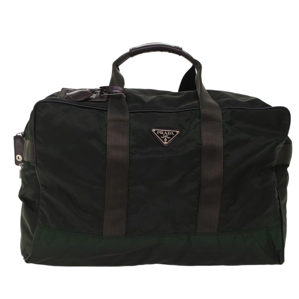 PRADA Boston Bag Nylon Green  ar9930