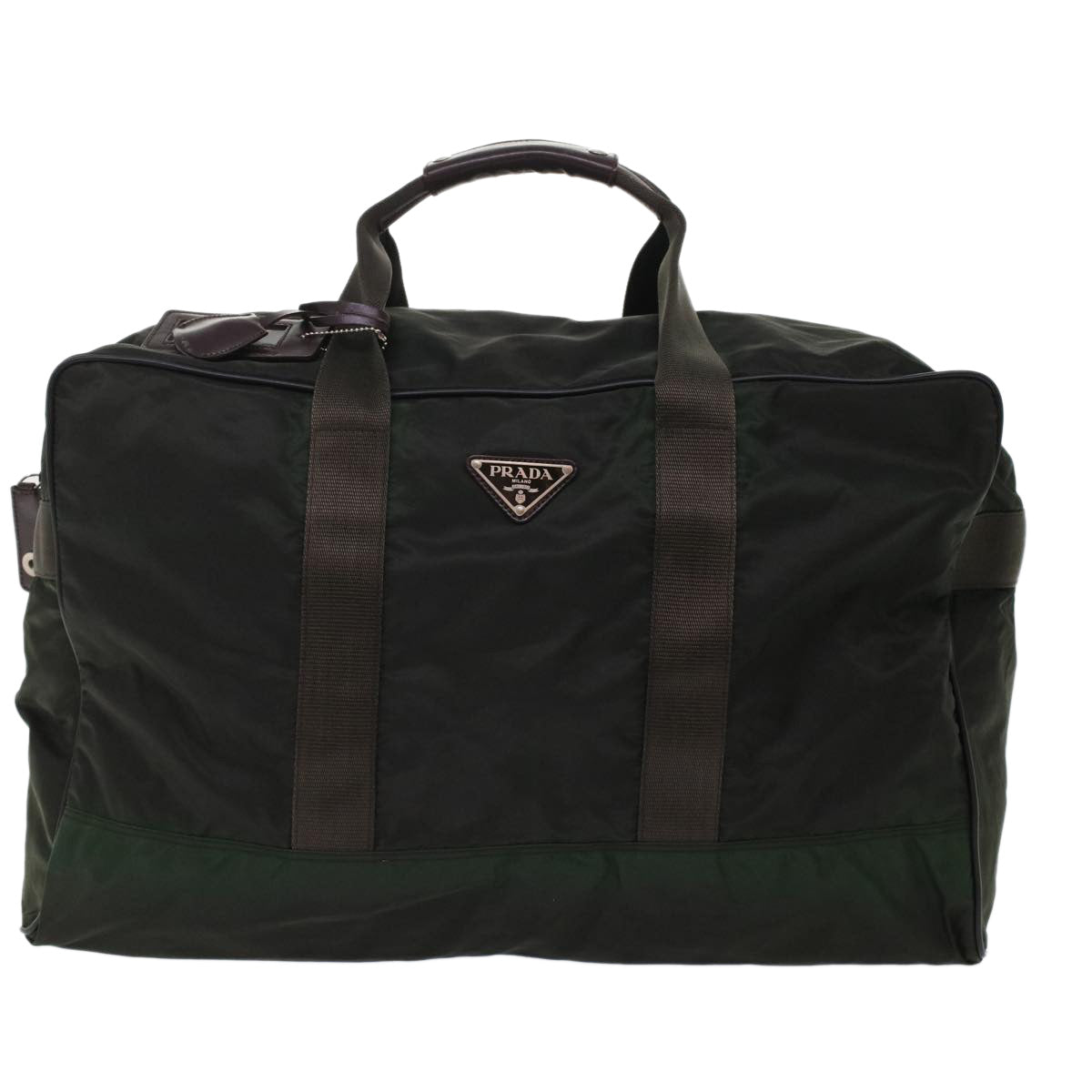 PRADA Boston Bag Nylon Green  ar9930