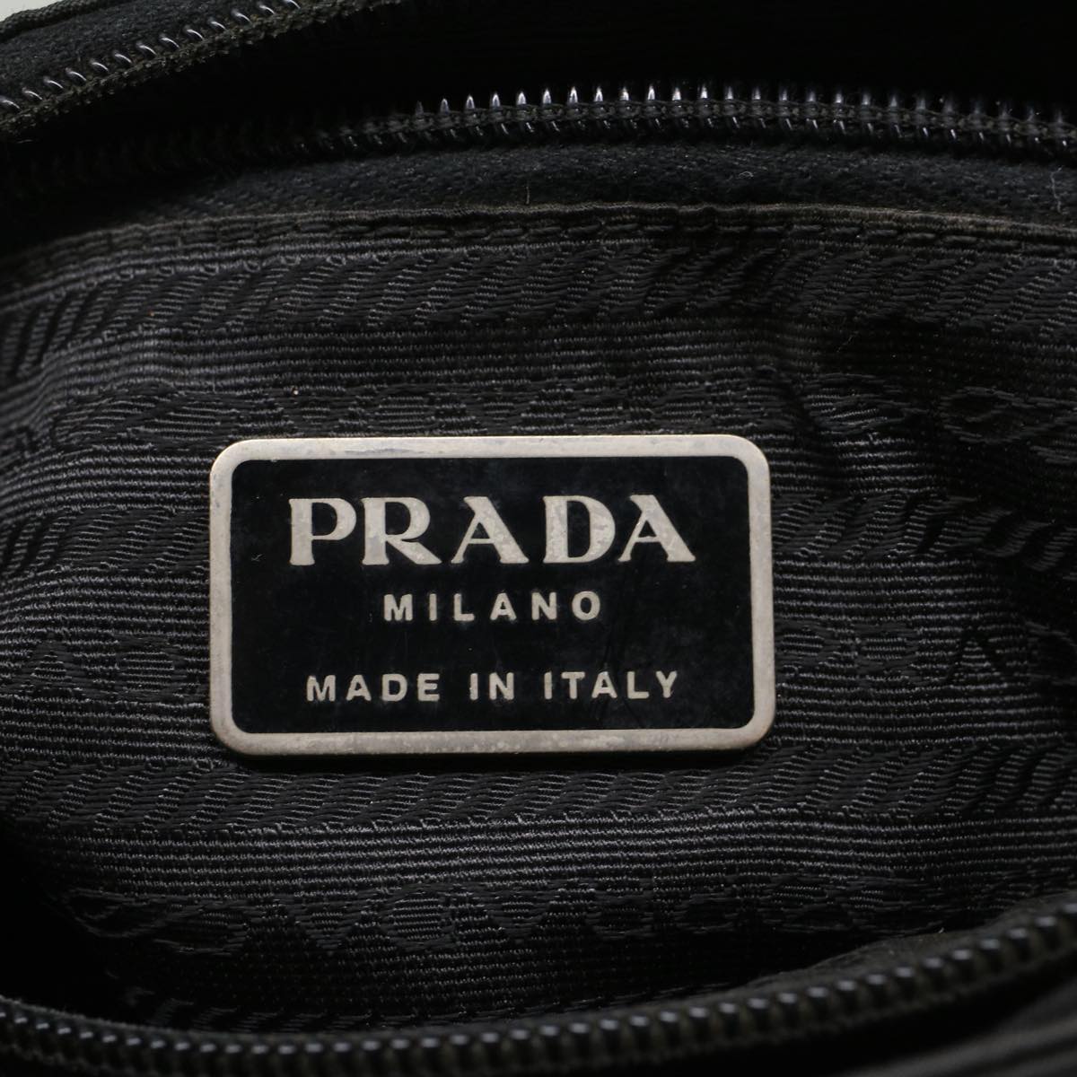 PRADA Hand Bag Nylon Black  ar9961