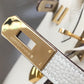 HM Birkin Cream With Gold Hardware Bag For Women, Handbags, Shoulder Bags 30cm/12in