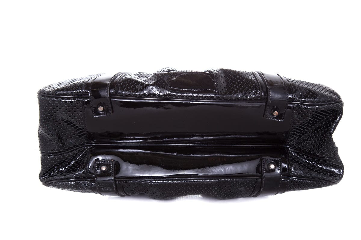 Burberry Brit KNIGHT Black Perforated Patent Duffle