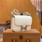 HM Constance 23 Epsom White For Women, Handbags, Shoulder Bag 9in/23cm