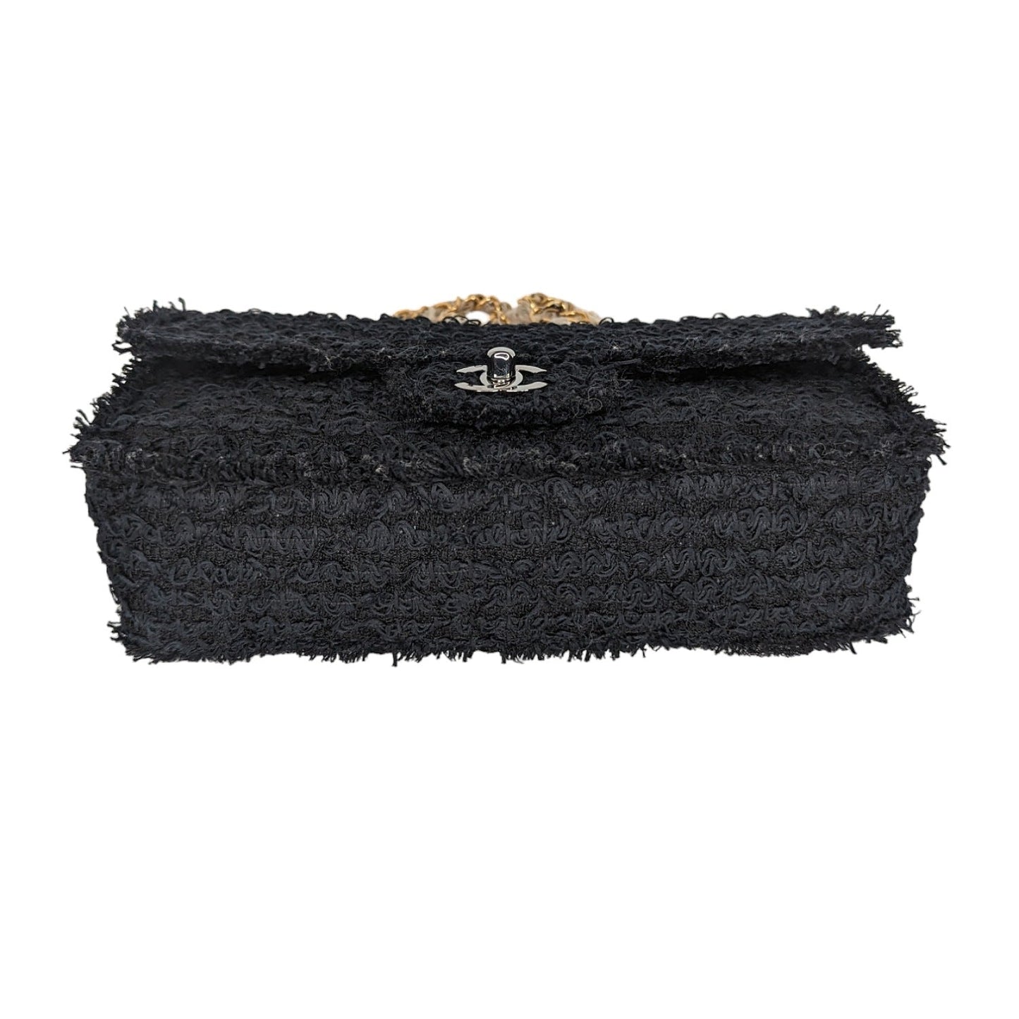 Chanel Tweed Matelasse Medium Single Flap Bag