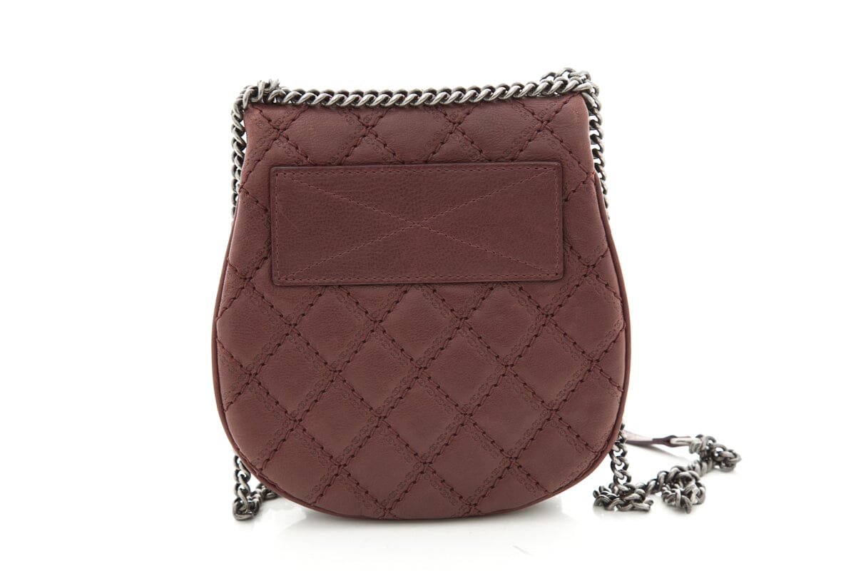 Chanel 2013 Paris-Edinburgh "Coco Sporran" Burgundy Quilted Lambskin  Mini