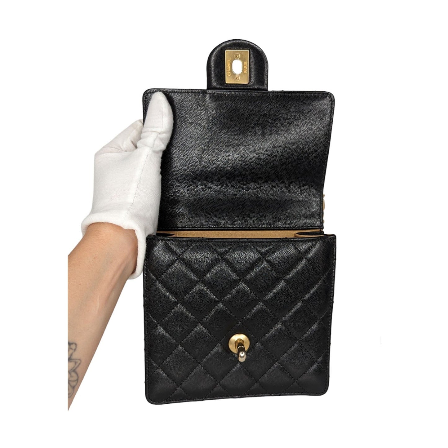 Chanel bags Small Goatskin Quilted Chic Pearls Flap Bag