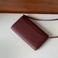 HM Constance Togo Long Wallet 21cm/8.3in Gold Toned Hardware For Women Red