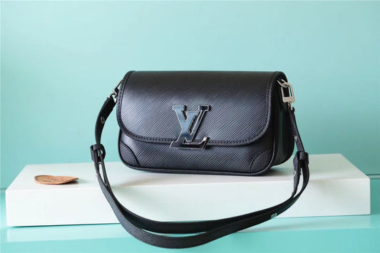 LV Buci Epi Black For Women, Shoulder And Crossbody Bags 24.5cm/9.6in LV M59386
