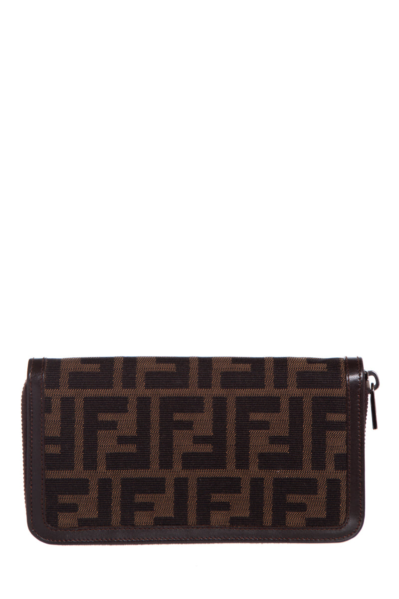 Fendi Vintage Monogram Zip Wallet