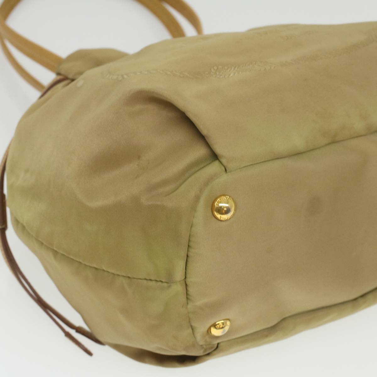 PRADA Shoulder Bag Nylon Khaki  bs3848