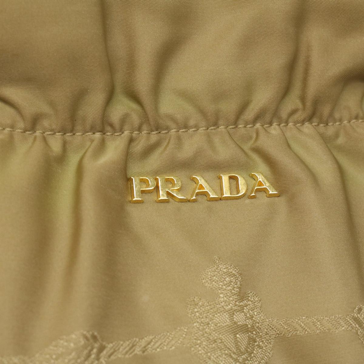 PRADA Shoulder Bag Nylon Khaki  bs3848