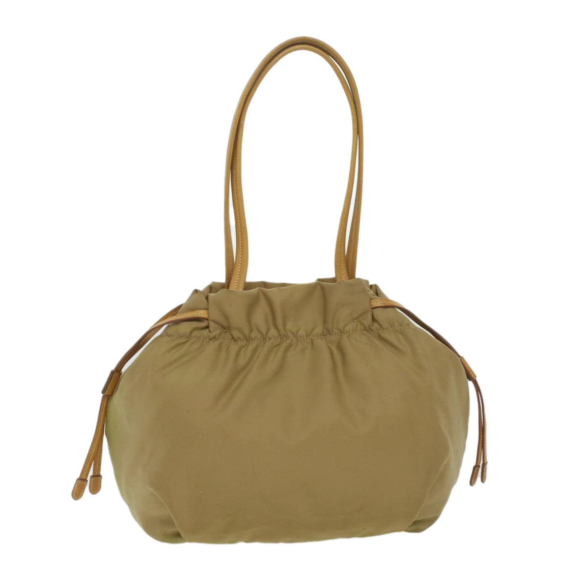 PRADA Shoulder Bag Nylon Khaki  bs3848