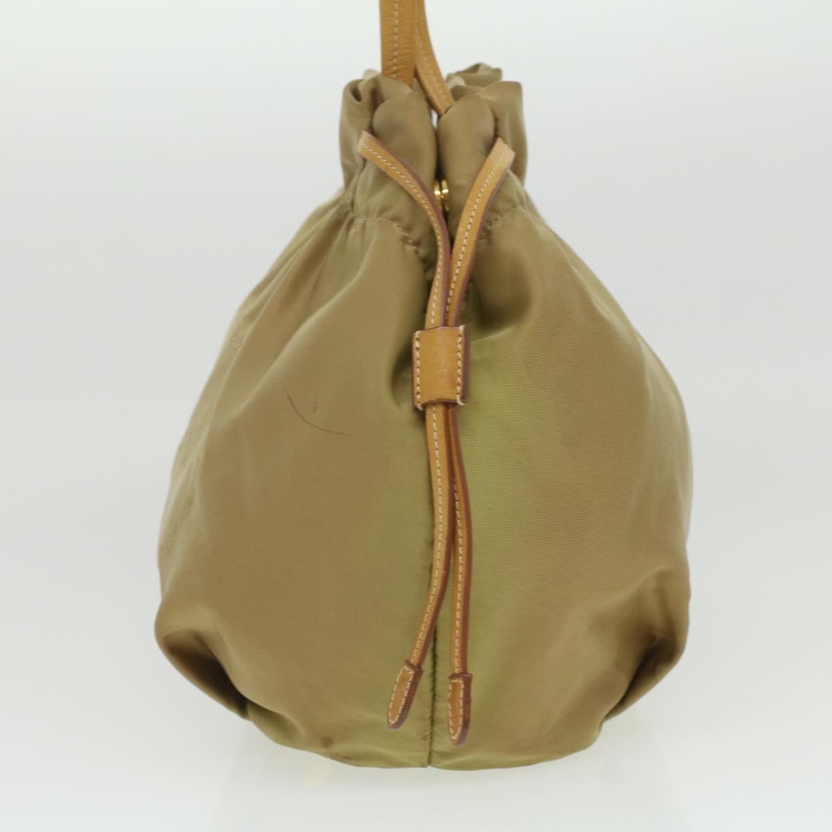 PRADA Shoulder Bag Nylon Khaki  bs3848