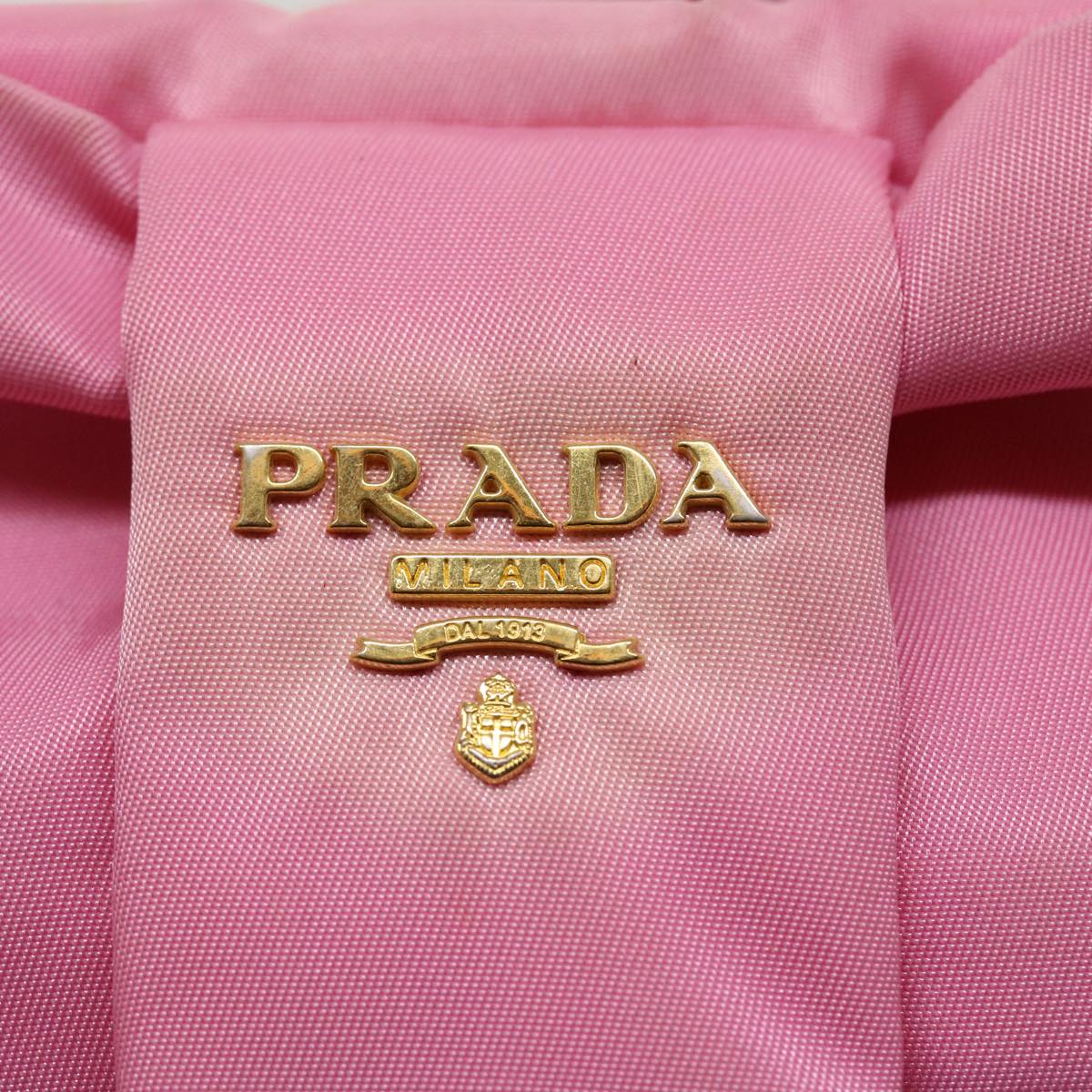 PRADA Hand Bag Nylon Pink  bs3964