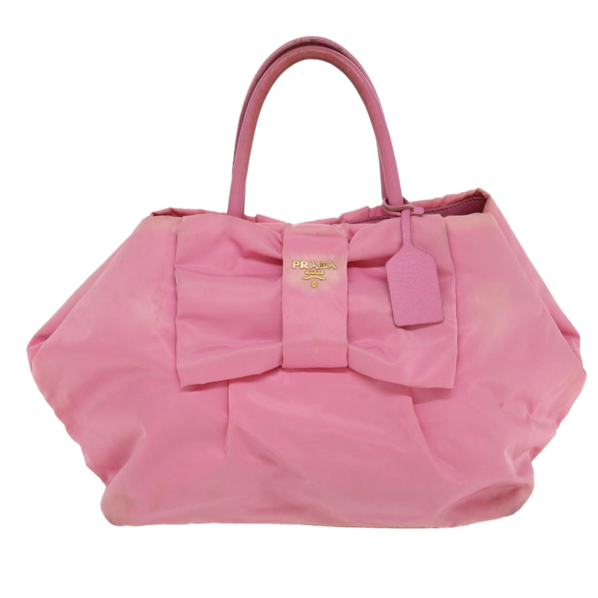 PRADA Hand Bag Nylon Pink  bs3964