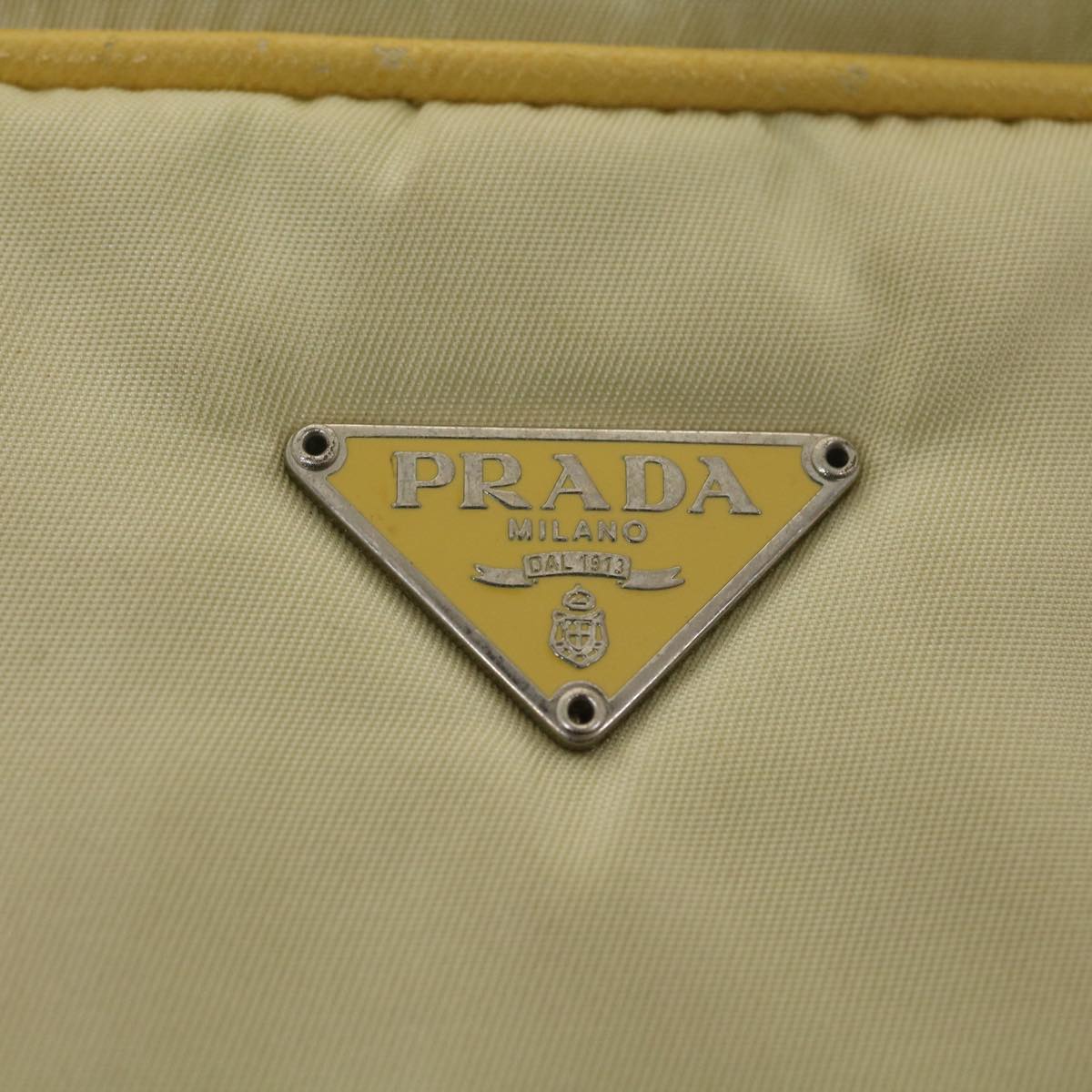 PRADA Shoulder Bag Nylon Yellow  bs4580