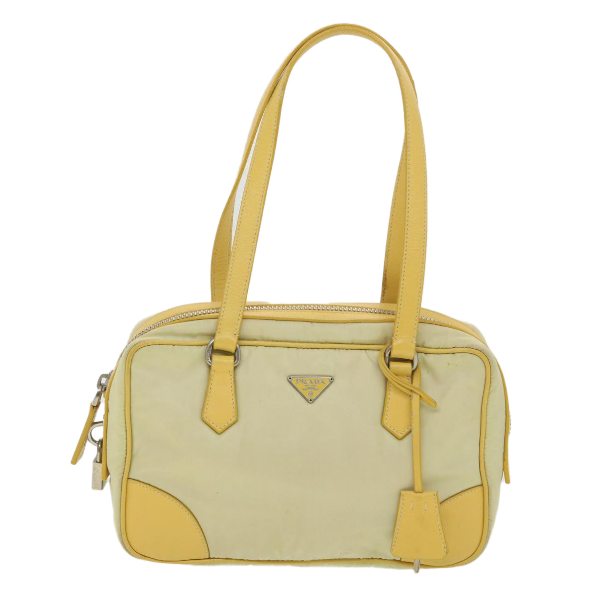 PRADA Shoulder Bag Nylon Yellow  bs4580