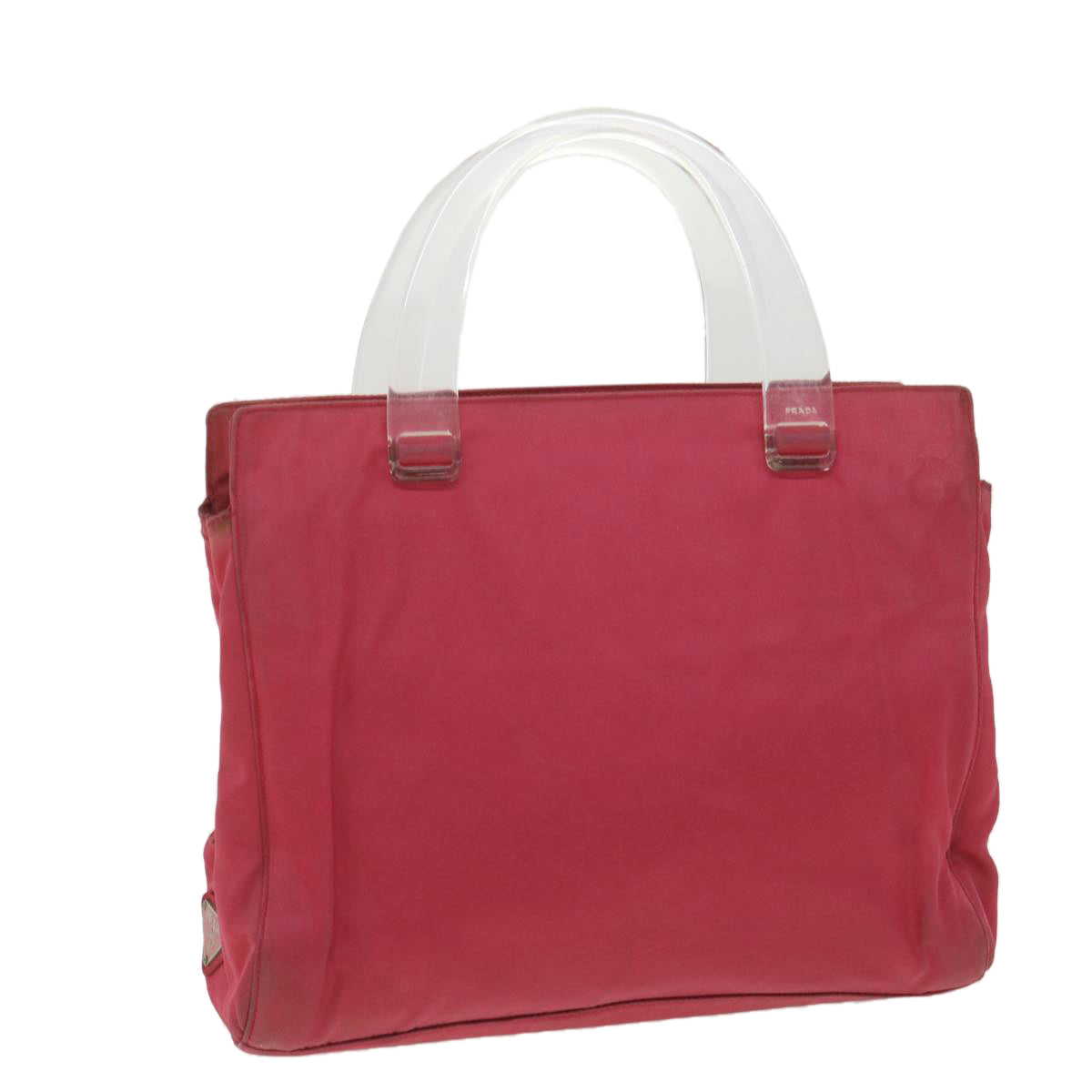 PRADA Hand Bag Nylon Pink  bs4613