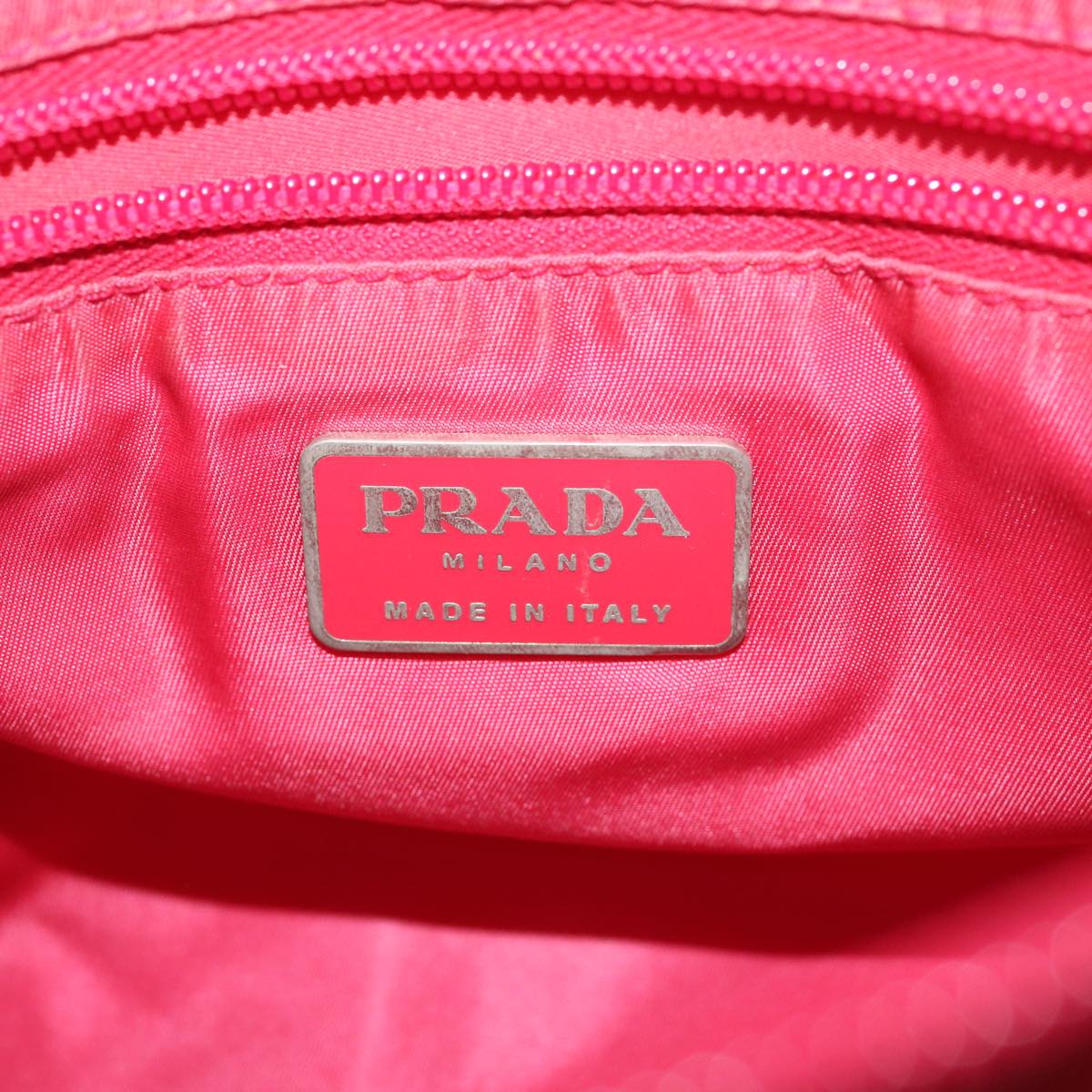 PRADA Hand Bag Nylon Pink  bs4613