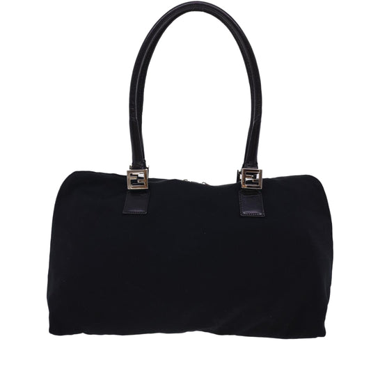 FENDI Hand Bag Nylon Black  bs4809