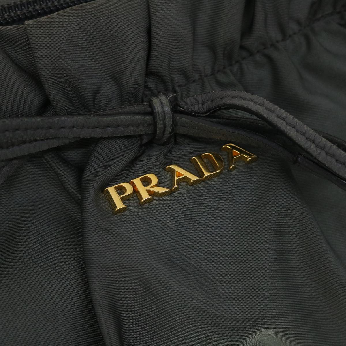 PRADA Hand Bag Nylon 2way Gray  bs4967