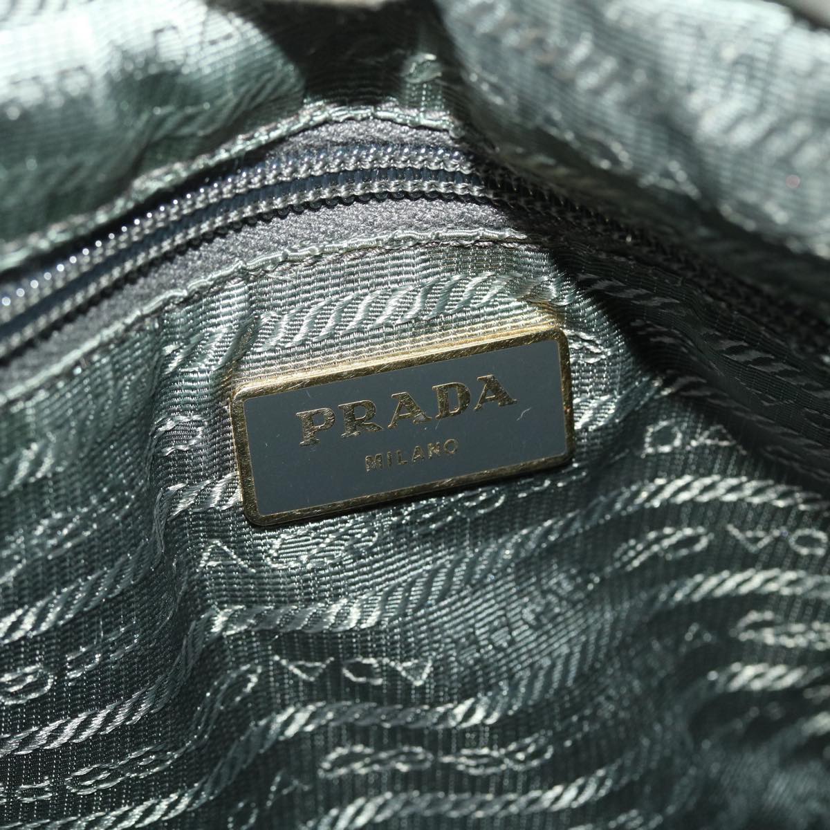 PRADA Hand Bag Nylon 2way Gray  bs4967