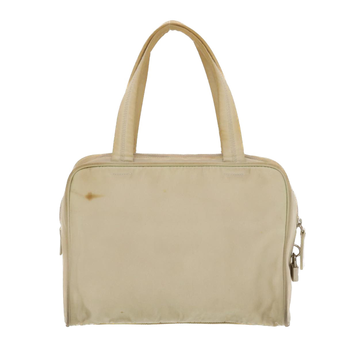 PRADA Hand Bag Nylon Beige  bs5267