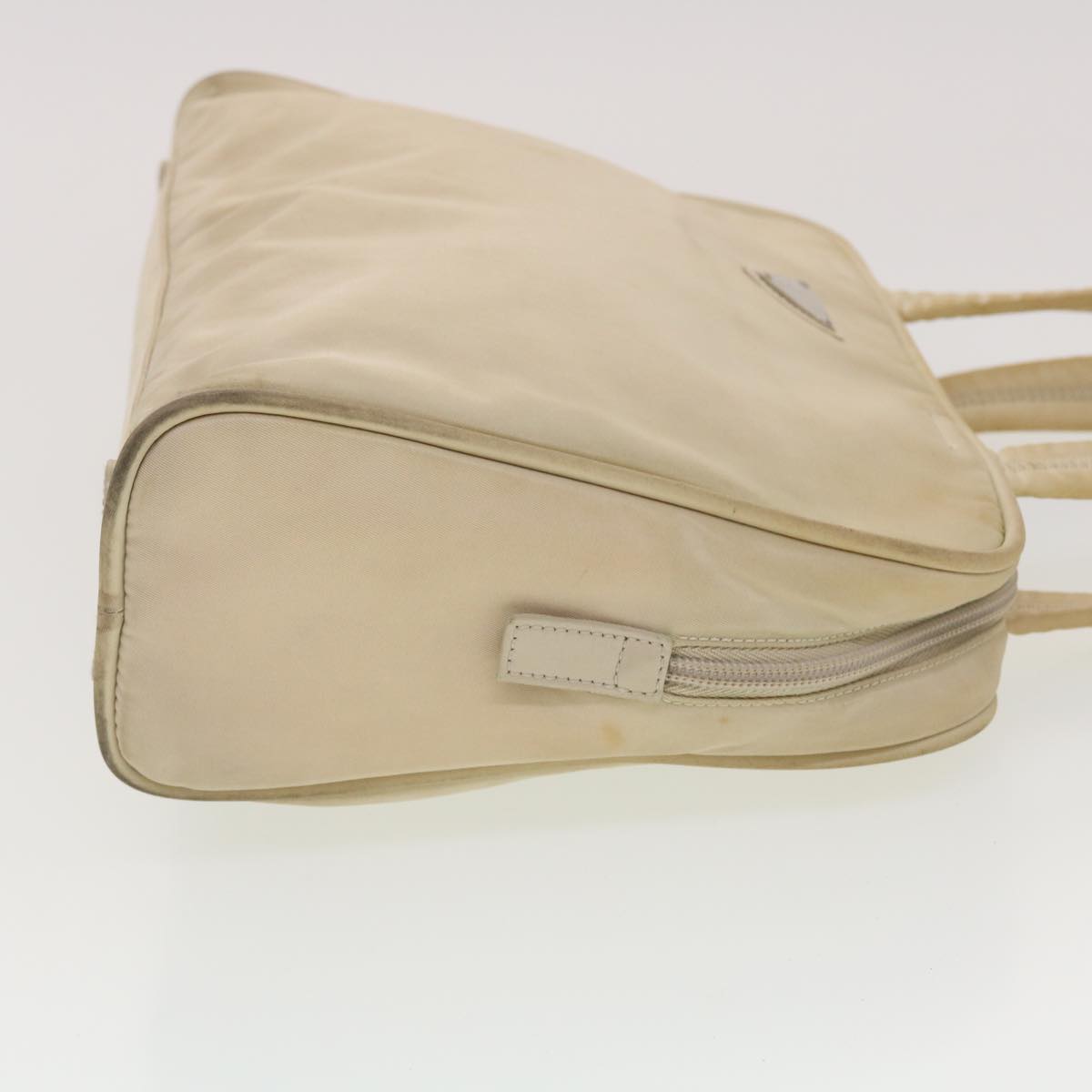 PRADA Hand Bag Nylon Beige  bs5267