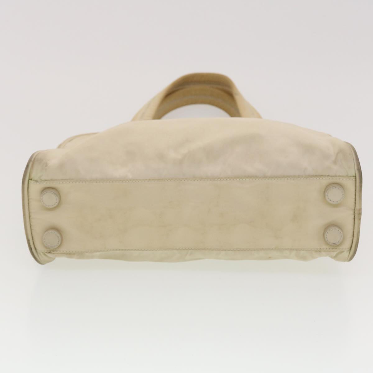 PRADA Hand Bag Nylon Beige  bs5267