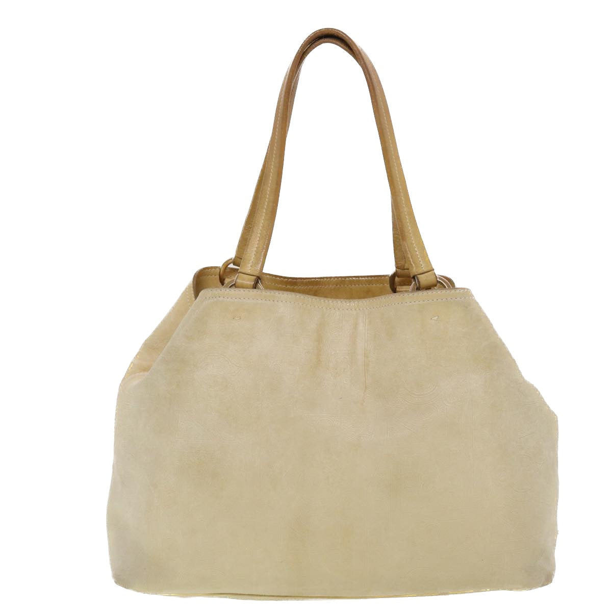 PRADA Shoulder Bag Leather Beige  bs5334