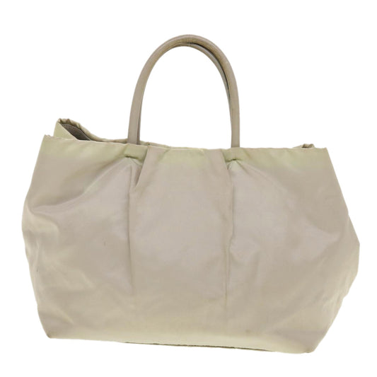 PRADA Hand Bag Nylon Beige  bs5442