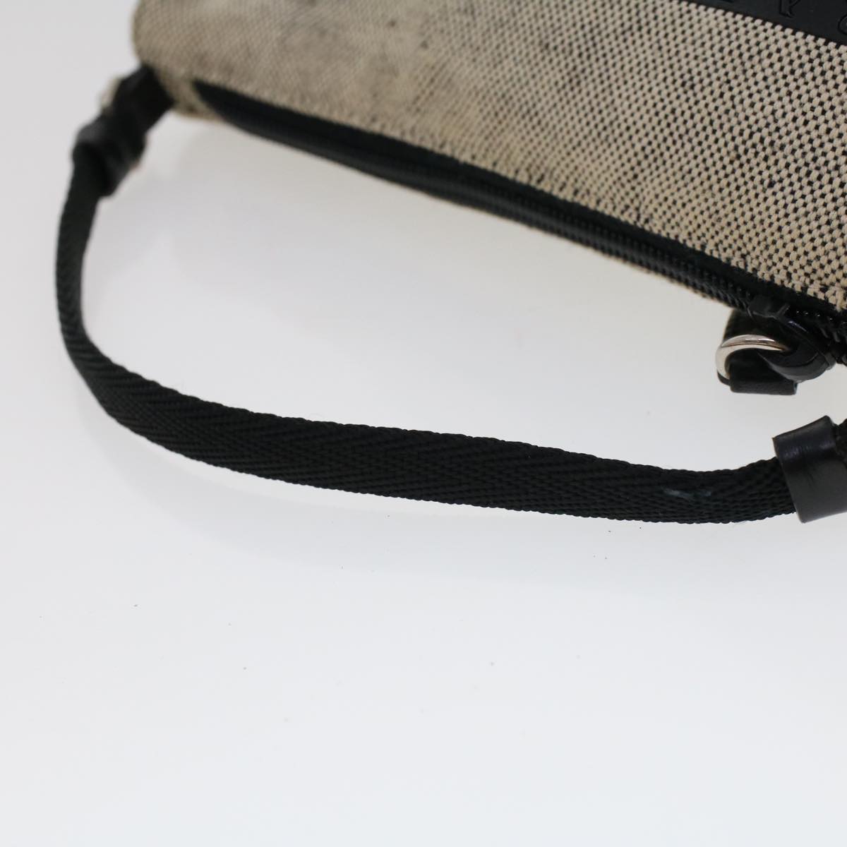 PRADA Accessory Pouch Canvas Gray  bs5620