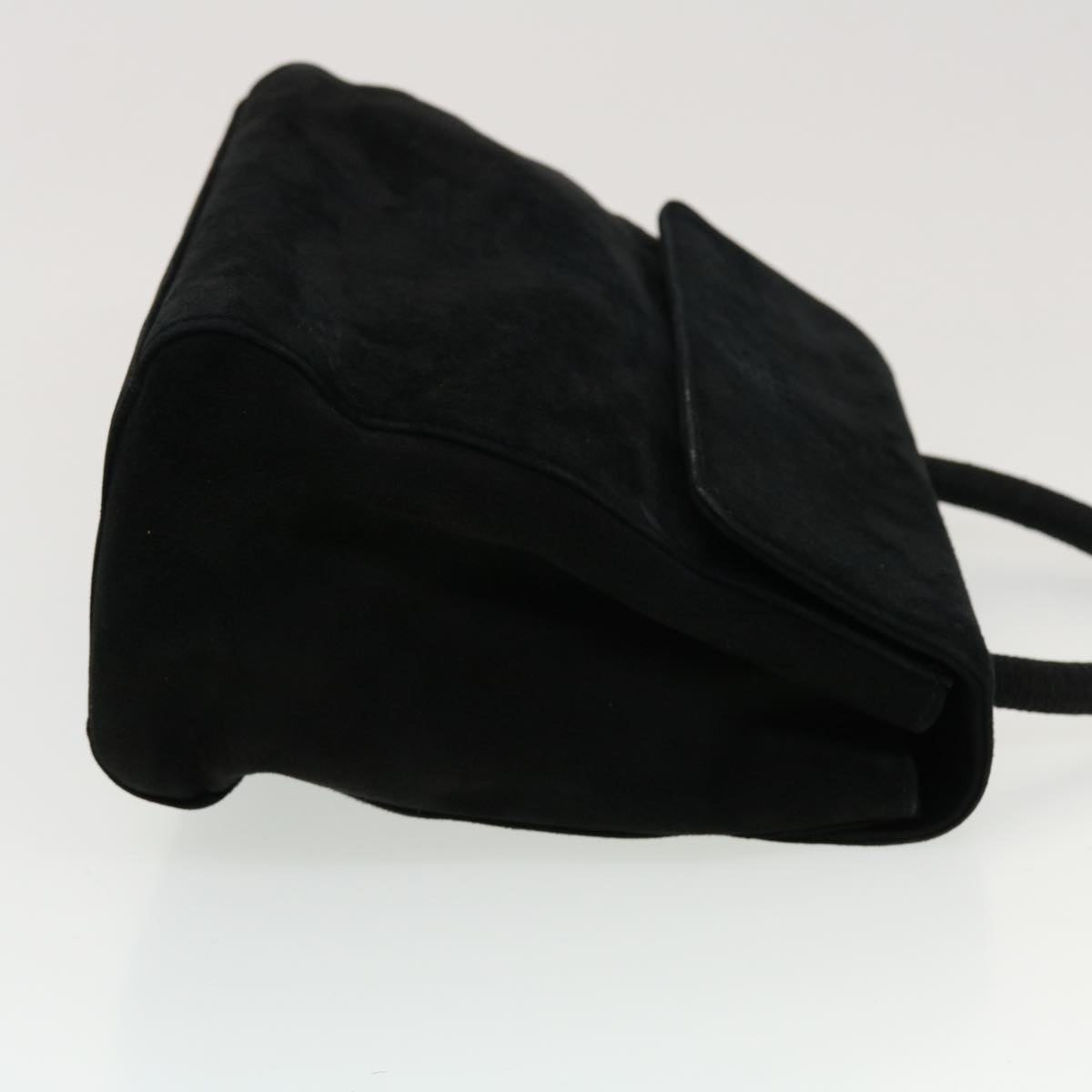 PRADA Hand Bag Suede Black  bs5708