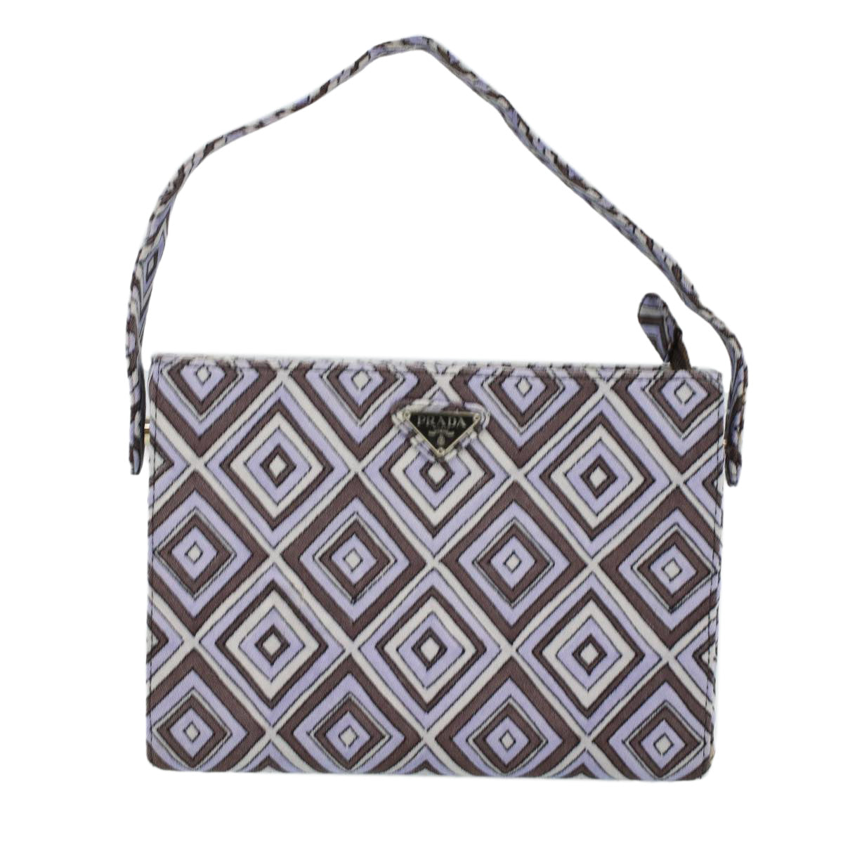 PRADA Shoulder Bag Canvas Purple  bs5783