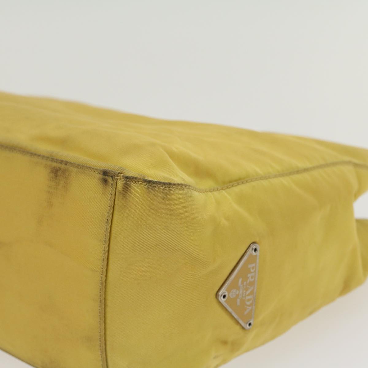 PRADA Hand Bag Nylon Yellow  bs5815