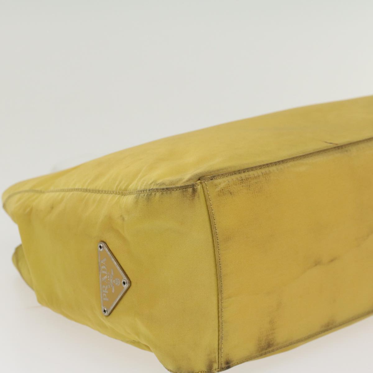 PRADA Hand Bag Nylon Yellow  bs5815