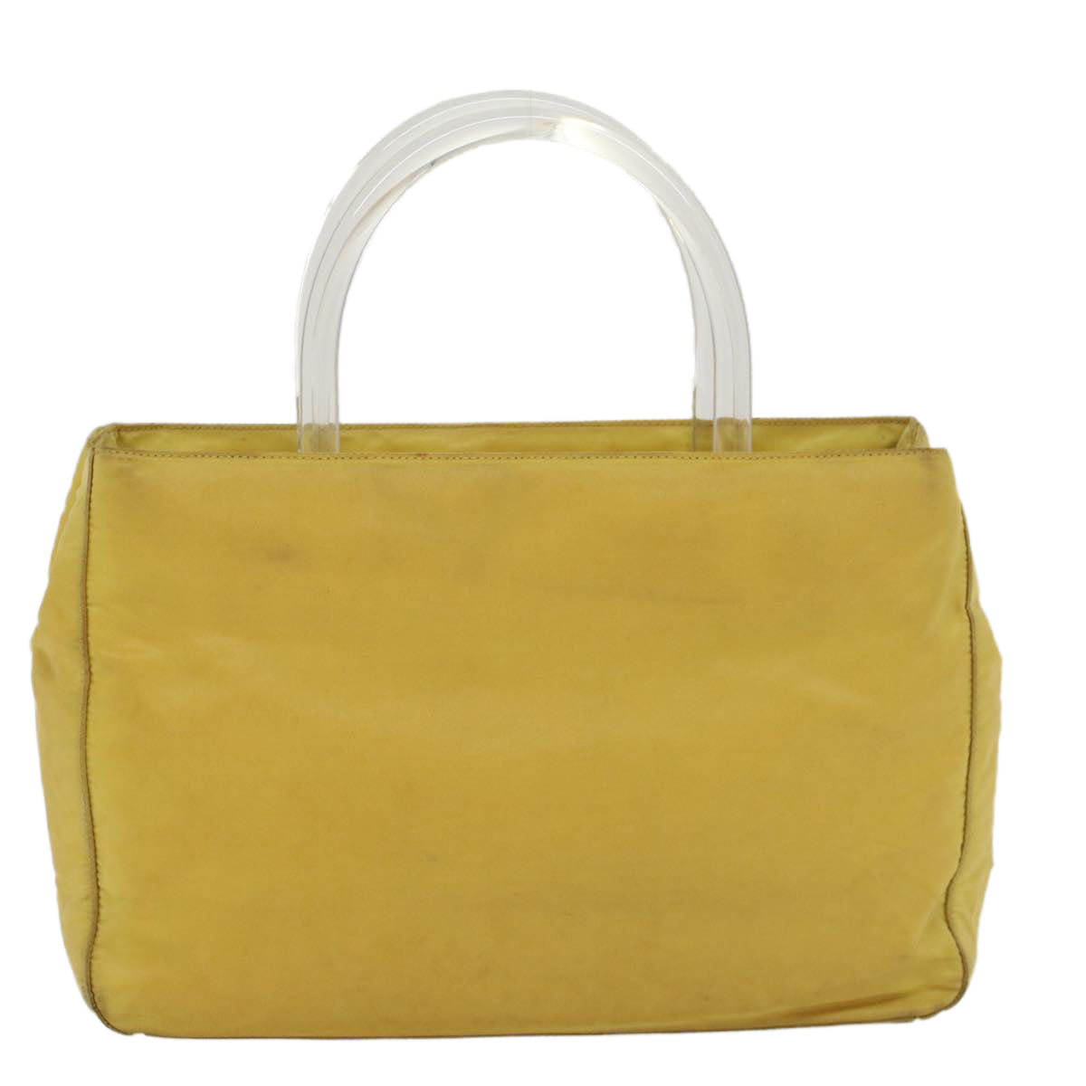 PRADA Hand Bag Nylon Yellow  bs5815