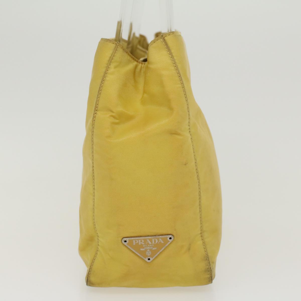 PRADA Hand Bag Nylon Yellow  bs5815