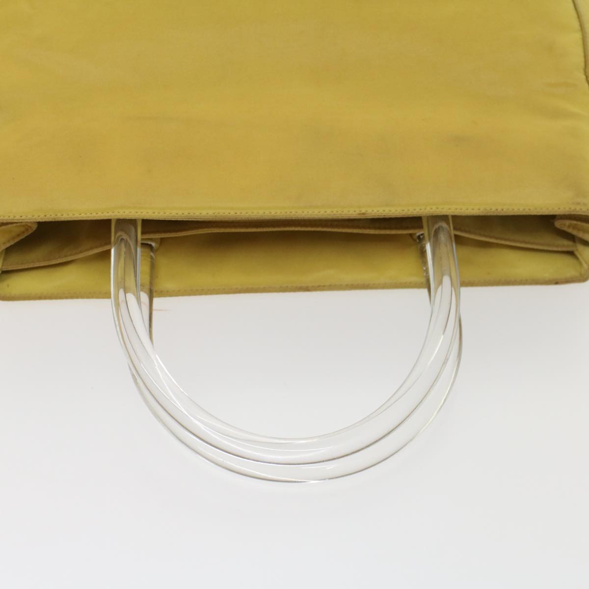 PRADA Hand Bag Nylon Yellow  bs5815