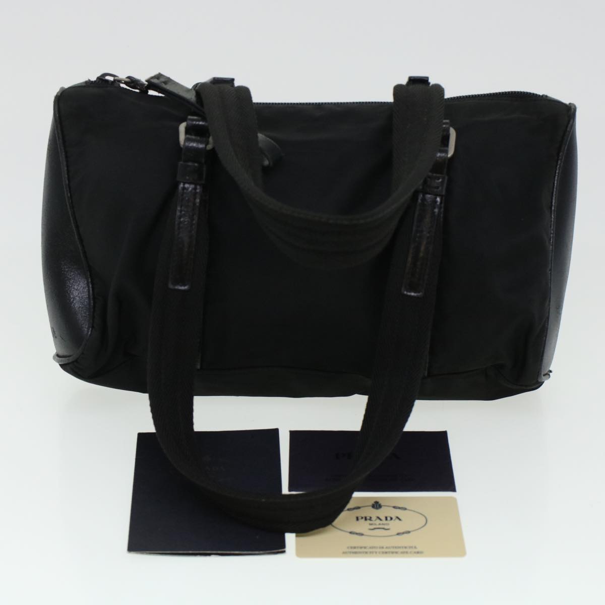 PRADA Hand Bag Nylon Black  bs6059